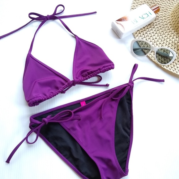 Victoria's Secret Other - VICTORIA'S SECRET purple triangle bikini swimsuit